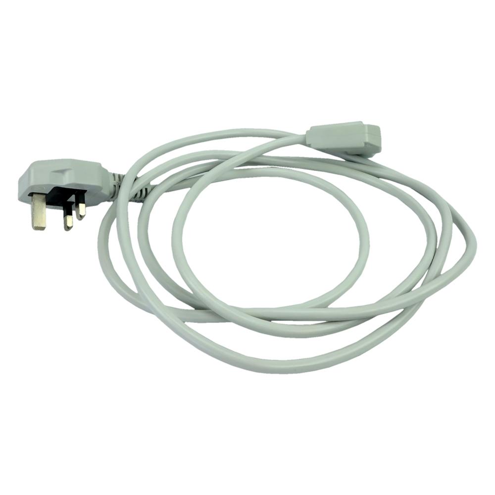 Power Cord UK Right Light Gray Power Cord UK Right Light Gray